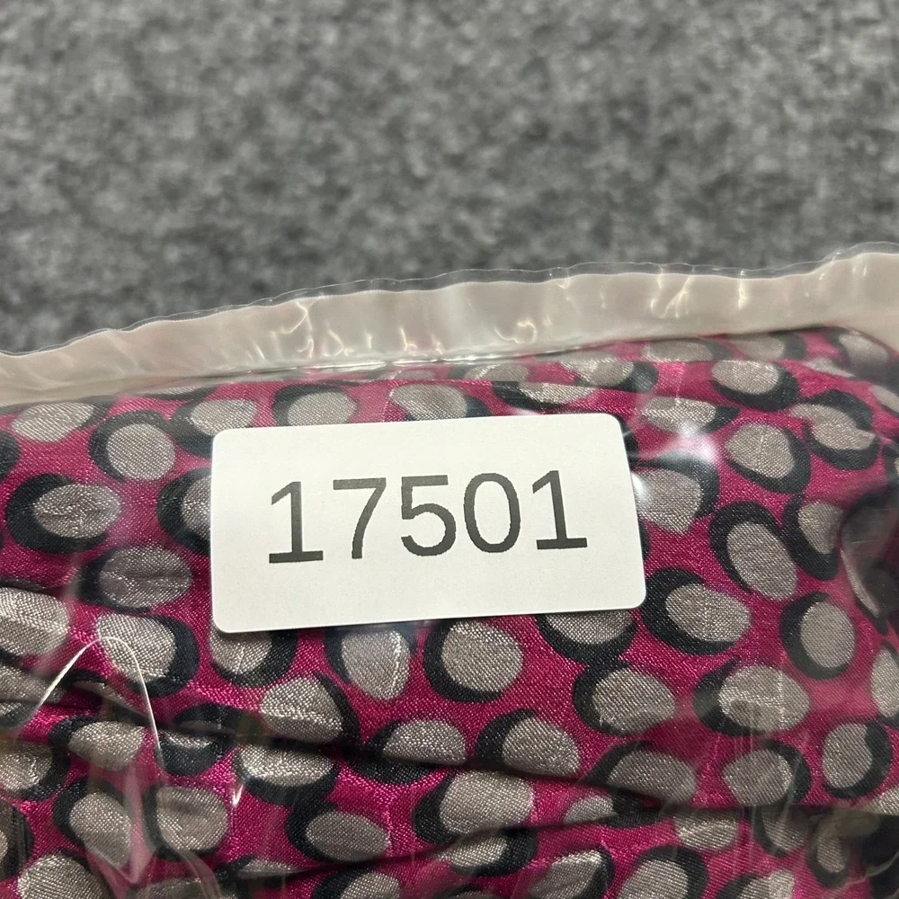 Talbots Skirt Womens Size 6 Pink Grey Geometric Dot Button Front Pleated Midi